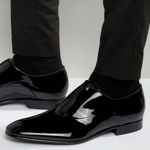 HUGO by Hugo Boss Black Evening Patent Slip On Loafers